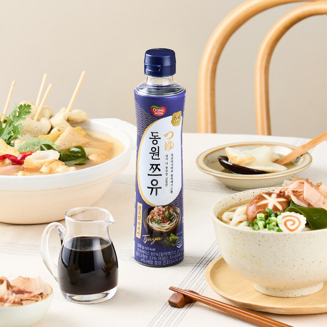 동원 쯔유 500g, 4개, 500ml