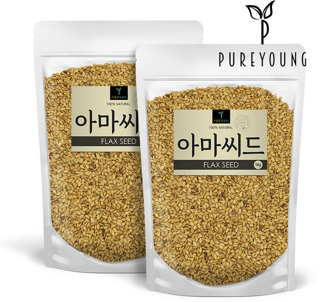 퓨어영 볶은 아마씨 1kg, 2개
