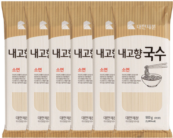 대한제분 곰표 내고향국수, 900g, 6개