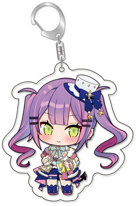 홀로라이브 키링 날 뽑아줘 1기생 굿즈 아크릴 열쇠고리 네포라보, 1개