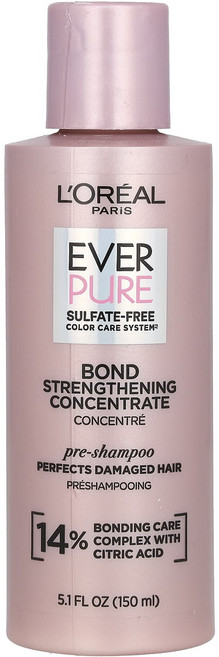 L'Oréal 에버 퓨어 프리 샴푸 모발 강화 농축물 150ml(5.1fl oz), LOréal에버퓨어프리샴푸모발강화농축물150ml51fl, 1개, 150ml