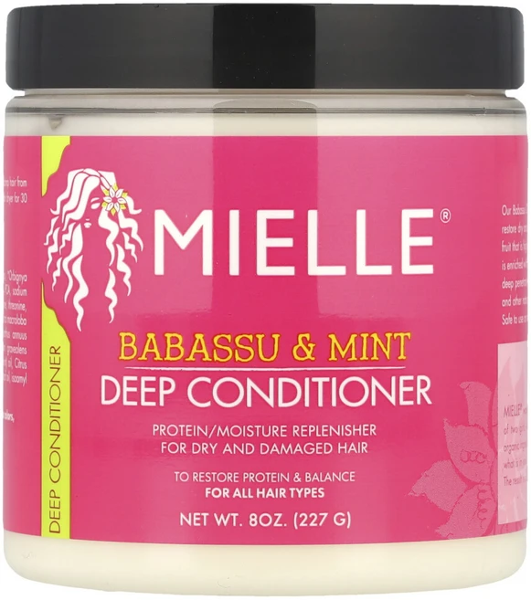 아이허브 딥 컨디셔너 모든 모발 타입용 바바수 & 민트 227g(8oz), 227g, 1개 - 쿠팡