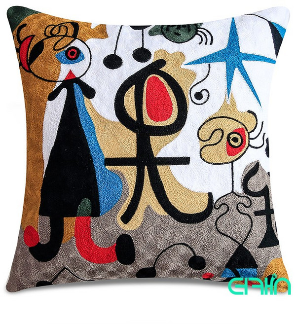 더캣 피카소쿠션 솜포함쿠션 쇼파등받이 사각 린넨 솜포함쿠션 거실 쿠션 구름쿠션 빵빵한쿠션, 812