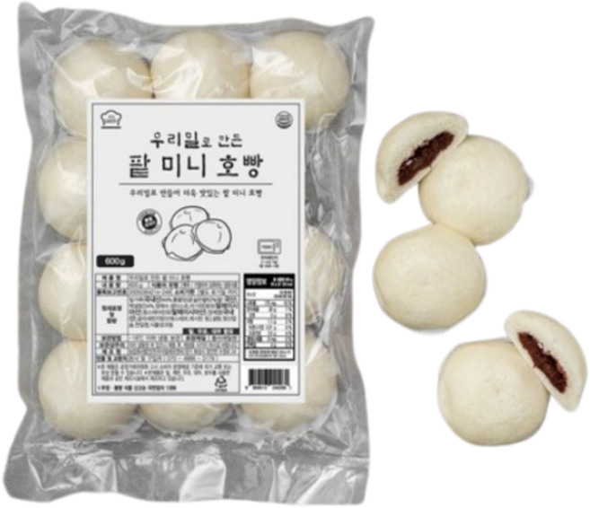 성수동베이커리 우리밀 팥 미니 호빵 (냉동), 1개, 600g