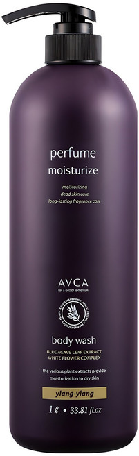 아브카 퍼퓸 바디워시 일랑일랑, 1L, 1개