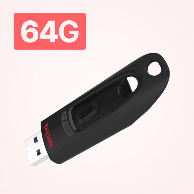 샌디스크 USB 메모리 울트라 CZ48/USB 3.0, 64GB