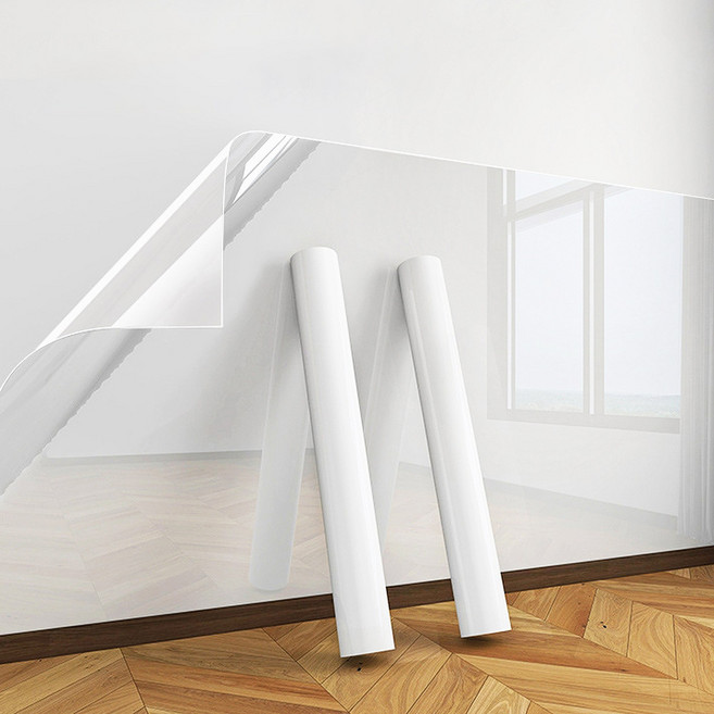 Fowod 투명필름 벽지 가구 보호롤 시트메이트 무점착 벽지보호필름, 투명120cm*5m