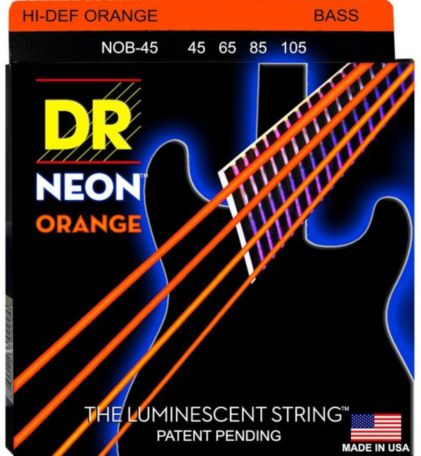 DR Strings 스트링 HI-DEF NEON 베이스 기타 스트링(NOB-45)
