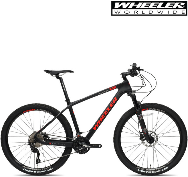 [완전조립/무료배송] 휠러 프로트론 300 27.5인치 시마노 데오레 30단 카본 MTB, 매트그레이/15.5, 완조립배송, 1개