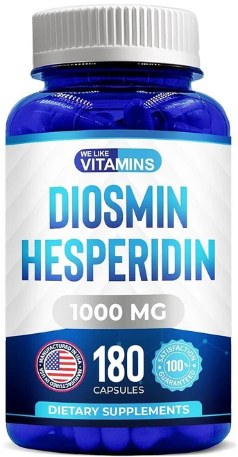 We Like Vitamins 디오스민 헤스페리딘 1000mg 캡슐 180정, 0.9089760269657504, 1개 - 쿠팡