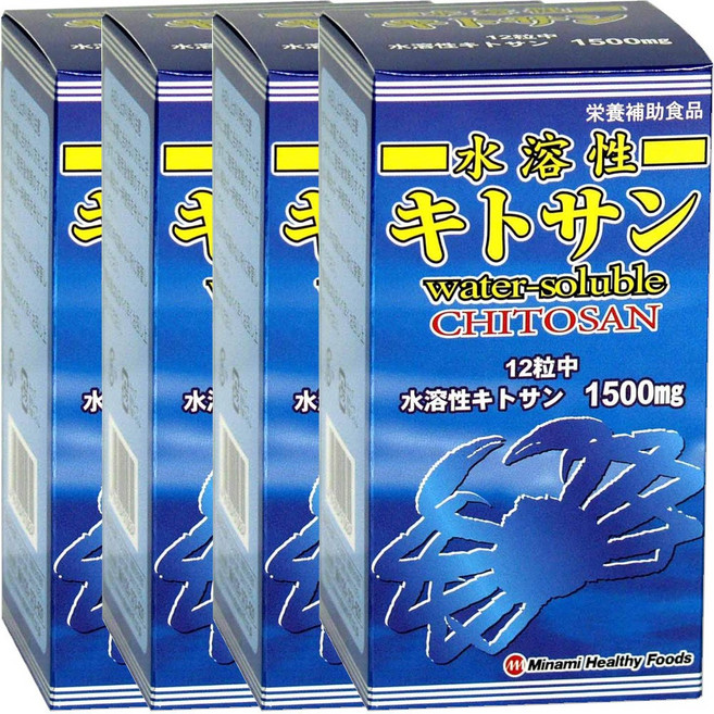 키토산 수용성 360정 3개 미나미헬스 일본, 4개