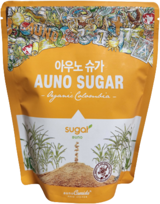 아우노 유기농 비정제 슈가 320g, 1개