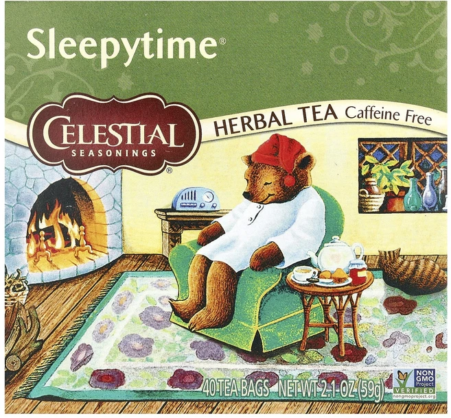Celestial Seasonings 허브 티 슬리피타임 카페인 무함유 티백 40개 59g(2.1oz), CelestialSeasonings허브티슬리피타임카페인, 1개 - 쿠팡