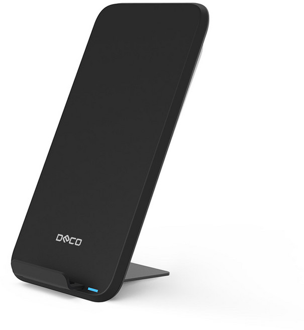 데코 15W 2타입 고속 무선충전기 (DO-W15), 블랙, 1개