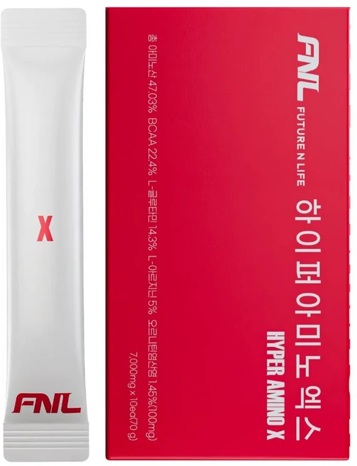 퓨처앤라이프 하이퍼아미노엑스 무가당 BCAA 아미노산분말 고함량 타트체리 7g 10포, 10개 - 쿠팡