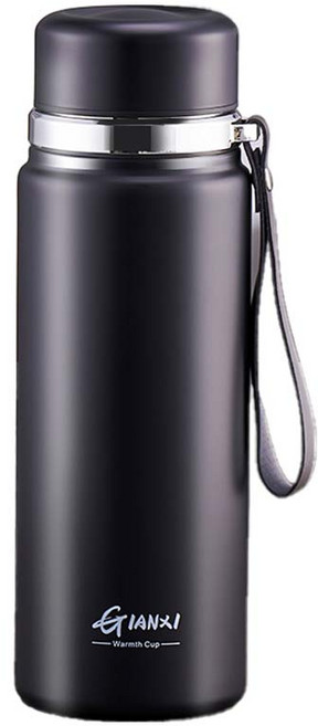 GIANXI 대용량 보온병, 1개, 1000ml, 블랙