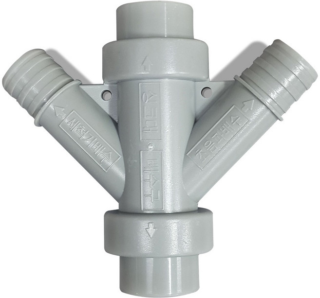 와이관 y관 3구 드럼 세탁기 호스 싱크대 정수기 싱크 호스연결, 1개