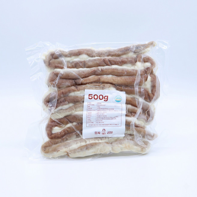 용자곱창 국내산 한우소곱창 대용량 500g 캠핑음식 술안주 밀키트 한우염통 서비스, 1개