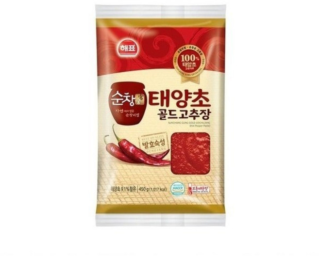 해표 순창궁 태양초 골드고추장 리필용, 450g, 10개