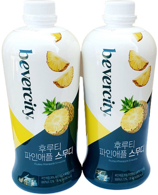 베버시티 후루티 파인애플 스무디 1.8kg 2개세트, 2개, 1.8L