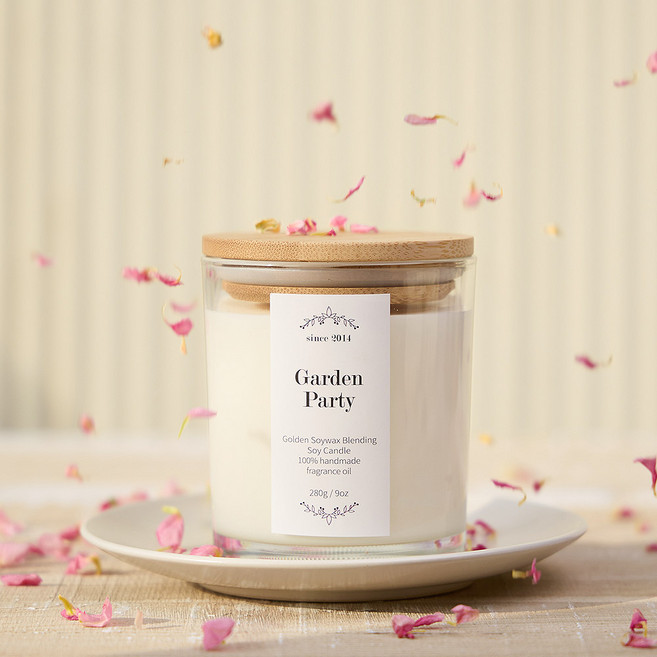 캔들백화점 선물 추천 핸드메이드 콩으로 만든 심지없는 캔들 280g, 일랑일랑, 일랑일랑280g, 1개