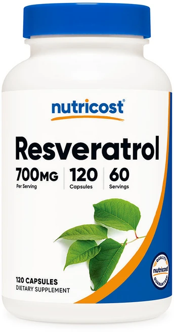 뉴트리코스트 레스베라트롤 700mg 120캡슐 1병, 120정, 1개 - 쿠팡