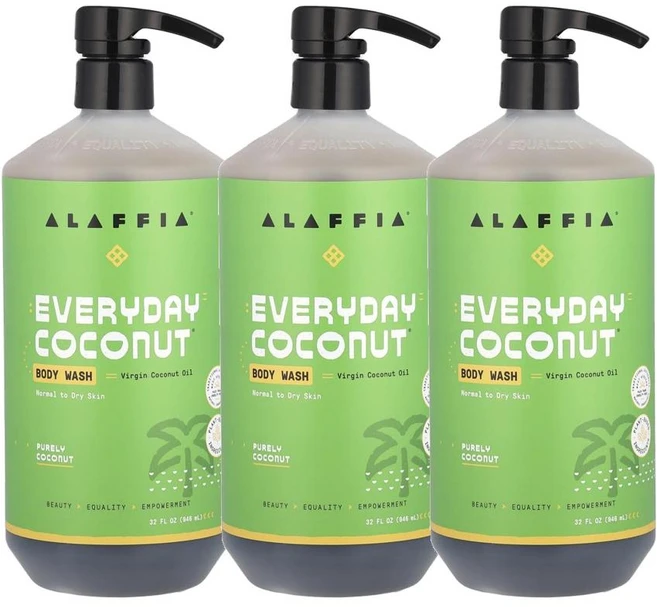 Alaffia 알라피아 에브리데이 코코넛 바디워시 946ml x3팩, 3개 - 쿠팡