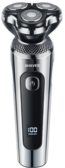 nicoliley 남자 전기면도기 방수 휴대용 면도기 눈썹 코털제거기 전기 면도기 세트, 실버, 3in1 전기면도기