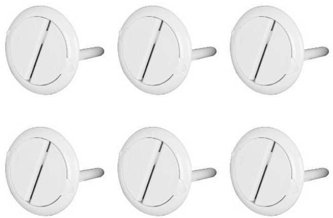 일신전기 콘센트 안전커버, 화이트, 6개
