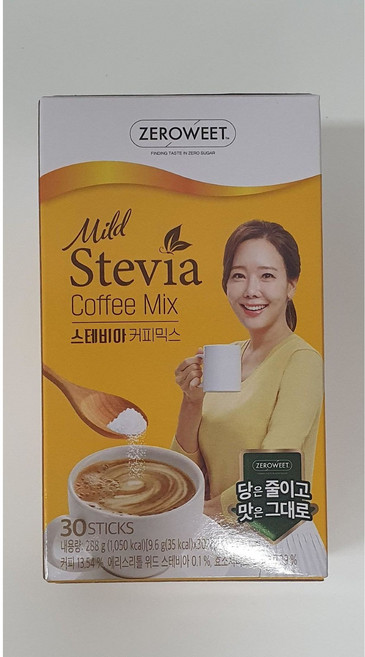 스테비아스위트 마일드 스테비아 커피믹스, 9.6g, 30개입, 4개