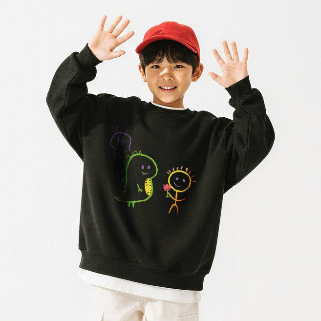 뉴욕꼬맹이 NYKIDS 아동 주니어 맨투맨(오버핏) 티셔츠 W466