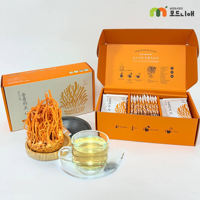 동충하초차 코디세핀 효능 30포 국산 동충하초티백차, 2g, 1, 30