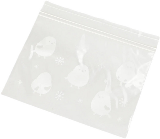 [니토리 일본이케아] 니토리 2중 지퍼백 오목눈이 SS 클리어, 2개, 미니(SS), 1개