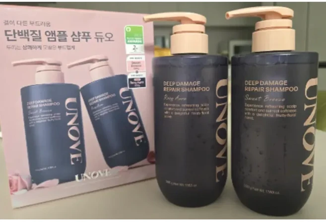 어노브 딥 데미지 리페어 샴푸 500g 1+1 (스윗브리즈+로지아우라), 3세트