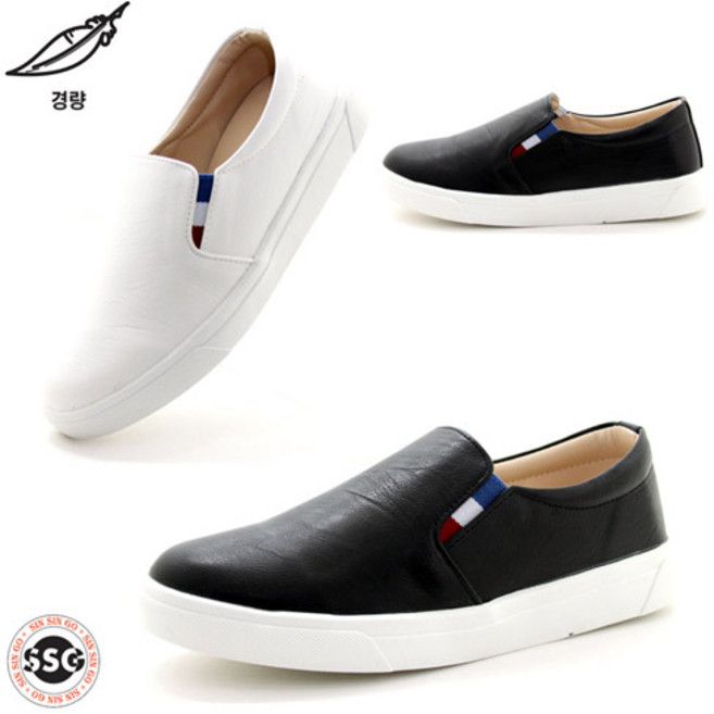 [푹신함] *당일출고* 국내제작 가볍고 발볼편한 쿠션감좋은 남성 스니커즈 신기편한 끈없는 신고벗기편한 슬립온운동화