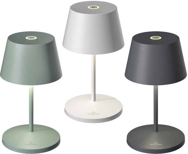 [Villeroy&Boch] 빌레로이앤보흐 서울 2.0 무선 포터블 조명테이블 램프 (올리브그린 / 화이트 / 진그레이), 진그레이