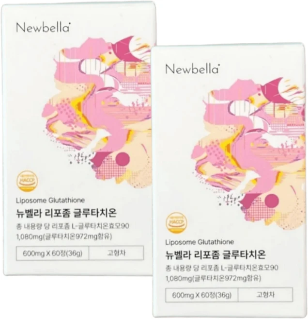 셀렉라이프 티아라 지연 Pick 뉴벨라 영국식 리포좀 글루타치온 순도 98% 식약청 HACCP 인증, 2개, 60정 - 쿠팡