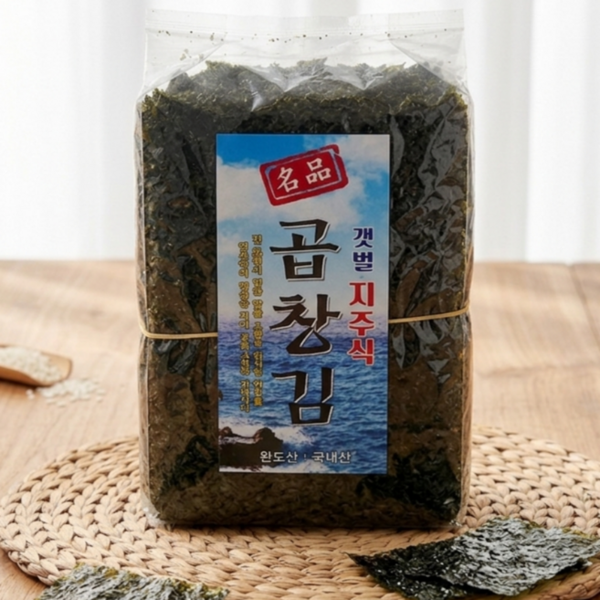 무염산 전남 장흥 신안 곱창김 청정해역 자연산 100매 380g, 1개