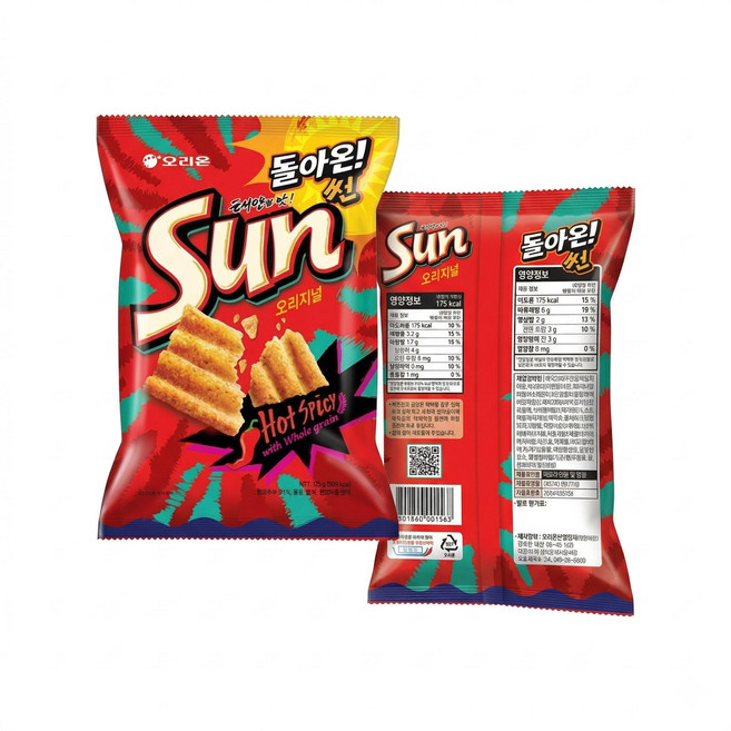 오리온 돌아온썬 핫 스파이시 64g x 24개