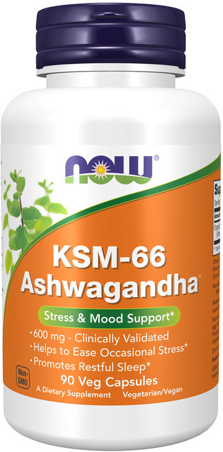 나우푸드 KSM-66 아슈와간다 베지 캡슐, 1개, 90정