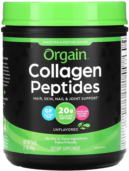 Orgain 콜라겐 펩타이드 무맛 454g(1lb), Orgain 콜라겐 펩타이드 무맛 454g1lb, 454g, 1개 - 쿠팡