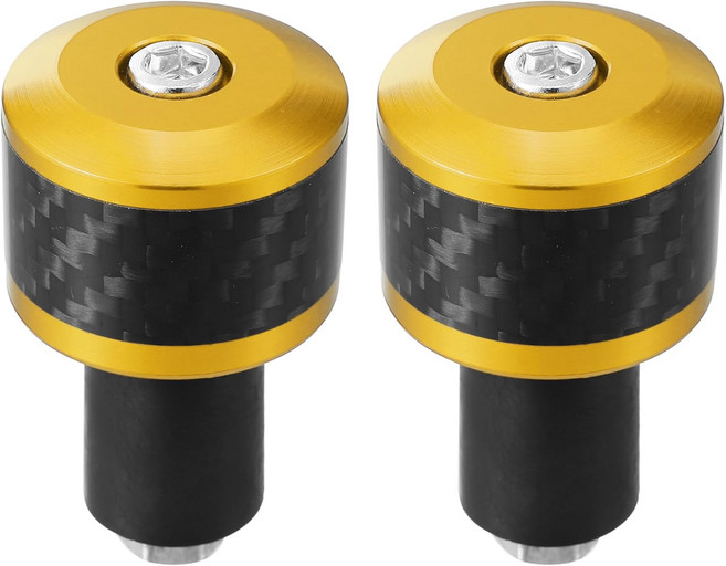 터크볼드 모터사이클 핸들바 엔드 플러그 알루미늄 합금 8mm20mm 07079 패셔너블 프론트 그립 캡 기어 밸런스 골드 톤 쌍