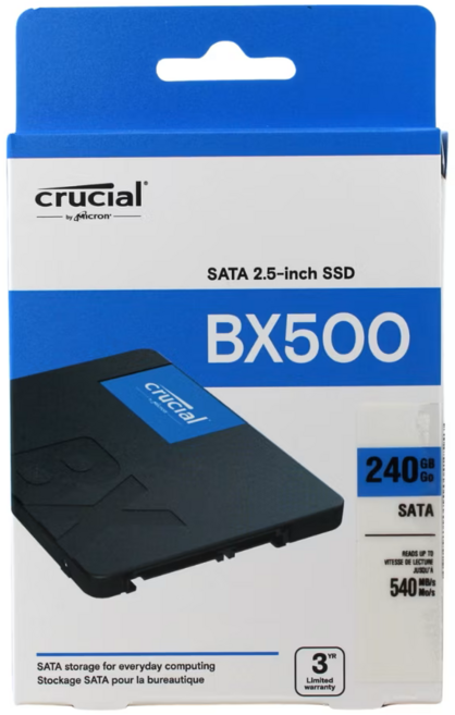 Crucial BX500 240GB SATA 2.5吋 SSD