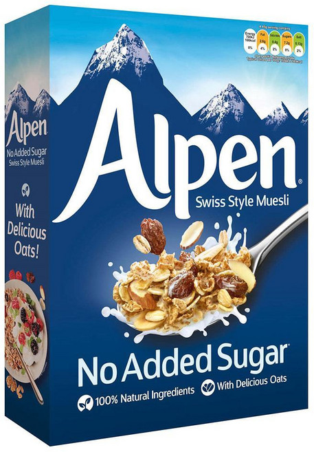 Alpen 알펜 무가당, 560g, 1개