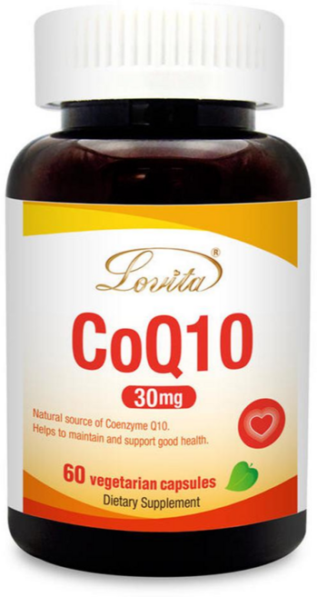 Lovita愛維他 輔酵素Q10膠囊 (60顆/瓶) - 素食配方 提升活力 促進新陳代謝, 60顆, 0.3g, 1罐