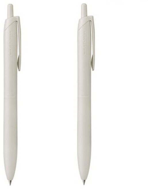 유니 제트스트림 라이트 터치 잉크 볼펜 SXN-LS-05/07, 2개, 0.5mm 쉘화이트