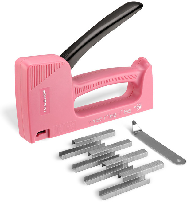 HAUSHOF 경량 수동 건타카+타카핀 3종 800P 가정용타카, 1세트