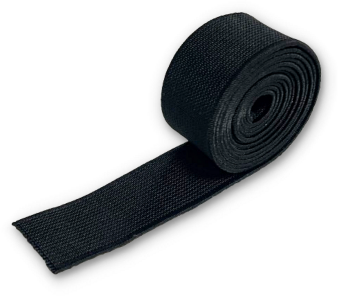 이음모음 국산 고무줄 넓은 고무밴드 25mm, 1개, 블랙