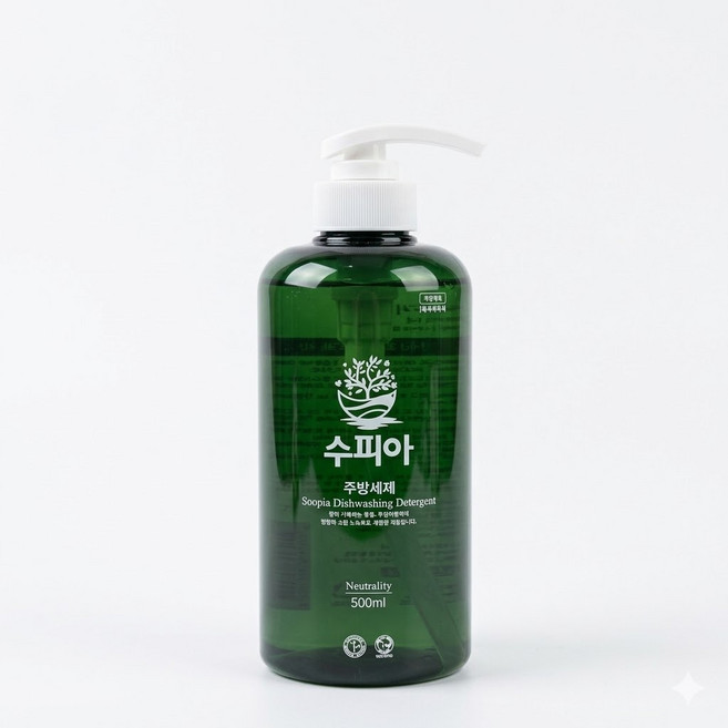 주방세제 순한 고농축 과일세척가능 대용량 주방세제, 1개, 500ml