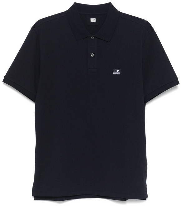C.P.컴퍼니 로고 패치 폴로 셔츠